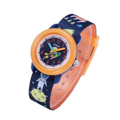 Cartoon-Themed Waterproof Quartz Watch for Kids - JNEW A369-86408 Cosmic Starry Sky Design