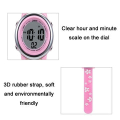 Colorful Children's LED Cartoon Watch with Cherry Blossom Design - A380-86195 Waterproof Time Recognition