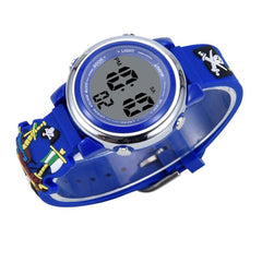 Children's 3D Cartoon Pirate Ship LED Waterproof Multi-Functional Sports Watch