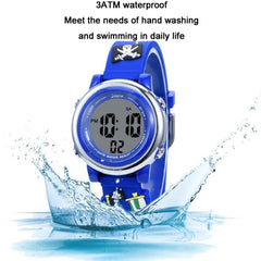 Children's 3D Cartoon Pirate Ship LED Waterproof Multi-Functional Sports Watch