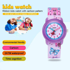 Kids' Cartoon Waterproof Quartz Watch - JNEW A369-86366