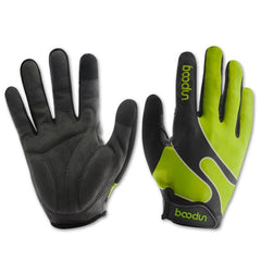 Boodun Long Finger Cycling Gloves with Touch Screen Capability - Elastic Sports Gloves for Outdoor Activities