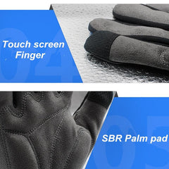 Boodun Long Finger Cycling Gloves with Touch Screen Capability - Elastic Sports Gloves for Outdoor Activities