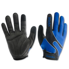 Boodun Long Finger Cycling Gloves with Touch Screen Capability - Elastic Sports Gloves for Outdoor Activities