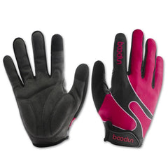 Guantes de ciclismo de dedos largos Boodun con capacidad para pantalla táctil: guantes deportivos elásticos para actividades al aire libre