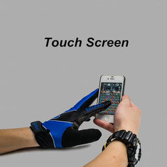 Boodun Long Finger Cycling Gloves with Touch Screen Capability - Elastic Sports Gloves for Outdoor Activities