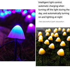 Solar-Powered Decorative Mushroom Garden Lights for Outdoor Ambiance