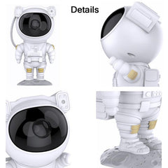 Astronaut-Themed 3W Starry Sky Laser Projector Night Light with USB Power