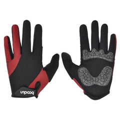 Boodun Breathable Long Finger Bike Gloves for Outdoor Sports and Activities