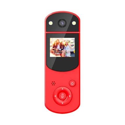 Multi-Function Digital Video Camera for Sports and Recording Sessions - compact red handheld camera for sports, workouts, and video calls