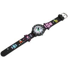 Cartoon-Themed Kids' Jelly Silicone Strap Quartz Watch - Model A342-86170