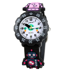 Cartoon-Themed Kids' Jelly Silicone Strap Quartz Watch - Model A342-86170