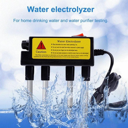 Household Electrolysis Water Quality Tester for Purity Checks - handheld water electrolyzer with iron and aluminum electrodes for tap water testing