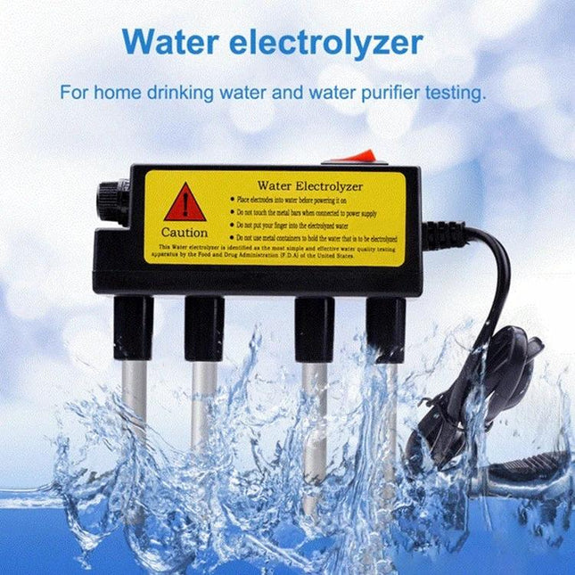 Household Electrolysis Water Quality Tester for Purity Checks - handheld water electrolyzer with iron and aluminum electrodes for tap water testing