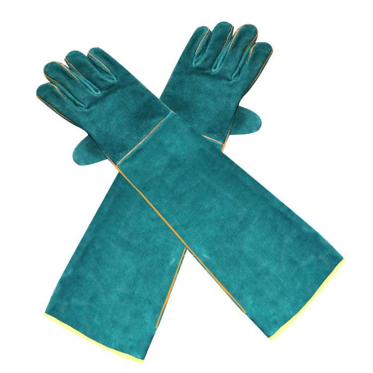 Long Anti-Bite Reptile Handling Gloves - 62cm Safety Gear for Pet Owners