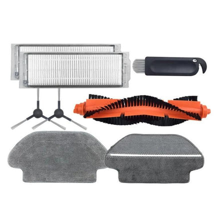 8-Piece Accessories for Sweep and Mop Machines for Home Cleaning - replacement filters, brushes, mop pads and tool set