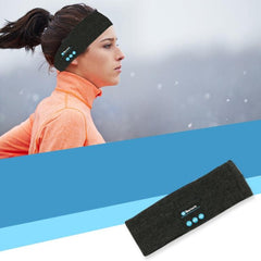 Bluetooth-Enabled Sports Headband for Running, Yoga, and Outdoor Workouts