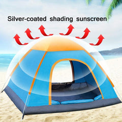 Automatic Quick-Setup Rainproof and Sun-Proof Camping Tent for Outdoor Beach Use