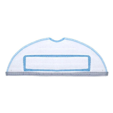 Washable and Durable Cleaning Cloth for Roborock Vacuums - half-moon white microfiber pad compatible with S7 S7MAX S70 T7S for 51-100m² homes