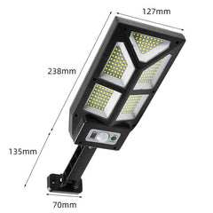 Luz solar de pared para exteriores con inducción del cuerpo humano, luz de calle para valla de jardín