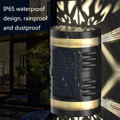 HP-2106 Solar-Powered LED Garden Wall Light with Automatic Light Sensor