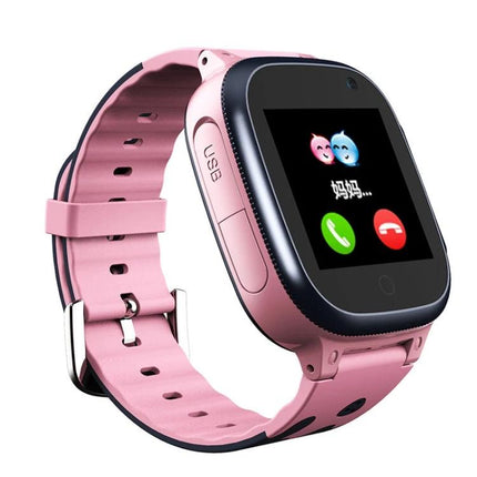 Essential Smart Watch for Children's Daily Safety Needs - pink kids GPS watch with call buttons for parental tracking and quick messages