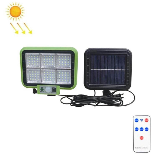 Outdoor Solar Wall Light With Motion Sensor For Garden compact weatherproof LED unit with separate solar panel and remote control