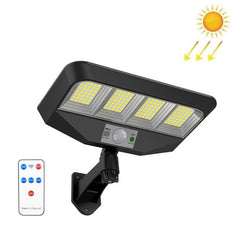 Solar-Powered LED Outdoor Wall Light with Remote Control and Motion Sensing