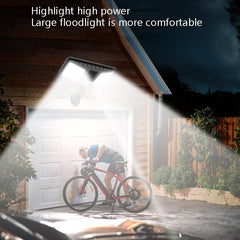 Solar-Powered LED Outdoor Wall Light with Remote Control and Motion Sensing