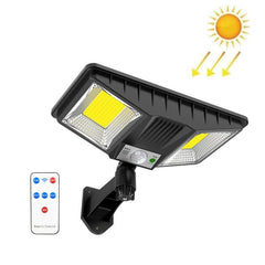 Solar-Powered LED Outdoor Wall Light with Remote Control and Motion Sensing