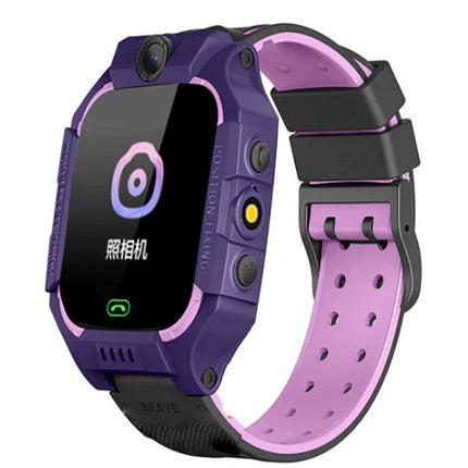 Children's Smart Watch for School Safety and Daily Monitoring - purple and pink kids smartwatch with GPS, two-way call and camera
