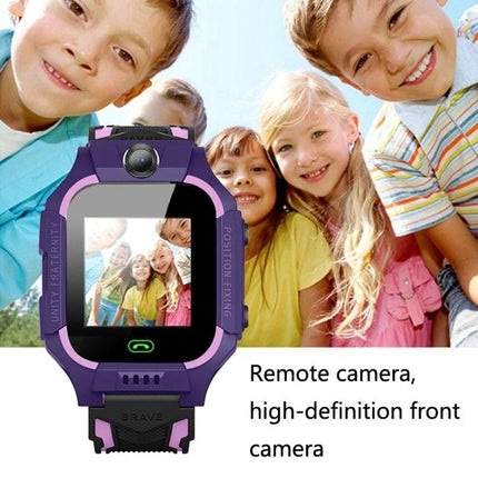 Children's Smart Watch for School Safety and Daily Monitoring with remote high-definition front camera showing kids smiling