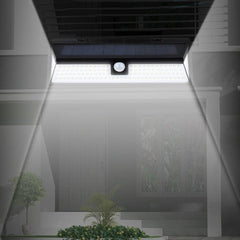 Tri-Sided Solar Motion Sensor Outdoor Wall Light for Gardens and Pathways