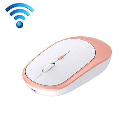 Wireless Quiet Ergonomic Mouse for Office and Laptop Use - rose gold wireless ergonomic mouse with silent click and smooth shape for long work sessions