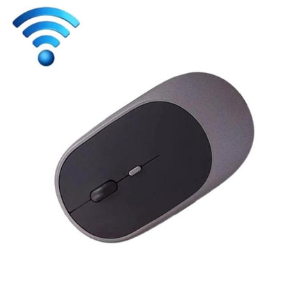 Wireless Quiet Ergonomic Mouse for Office and Laptop Use - slim gray wireless mouse with quiet click and ergonomic shape for long office sessions