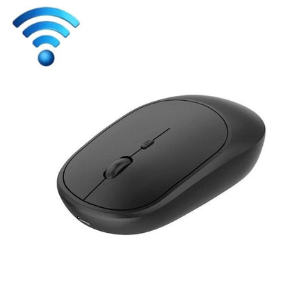 Wireless Quiet Ergonomic Mouse for Office and Laptop Use - sleek black wireless mouse with quiet clicks and ergonomic shape for long office and laptop sessions