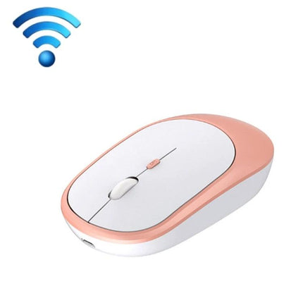Wireless Quiet Ergonomic Mouse for Office and Laptop Use - rose gold wireless mouse with silent clicks and contoured ergonomic design for long work sessions