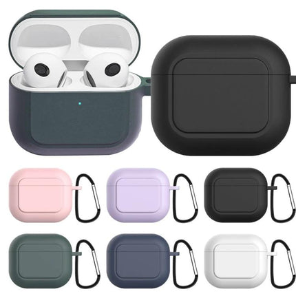 Silicone Cover for Everyday AirPods Protection on the Go - soft skin-friendly protective case in multiple colors with carabiner