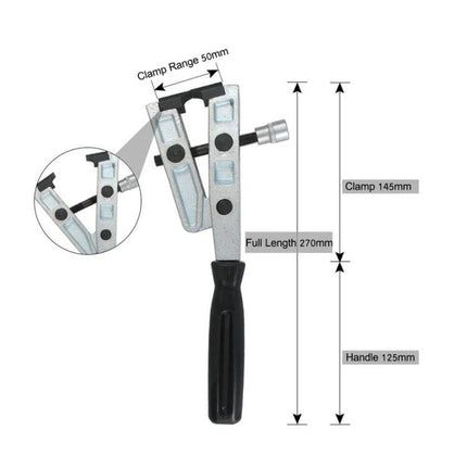Essential Clamp Pliers for Daily Vehicle Maintenance - chrome molybdenum clamp pliers 270mm full length with 50mm clamp range