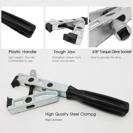 Essential Clamp Pliers for Daily Vehicle Maintenance - chrome molybdenum steel clamp pliers with plastic handle and tough jaw for routine car upkeep