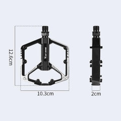 WEST BIKING Premium Aluminum Alloy & Steel Bicycle Pedals for Road and Mountain Bikes