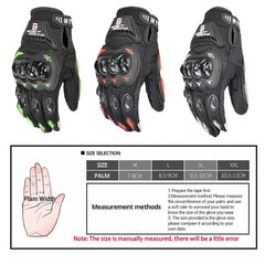 Gants de moto GHOST RACING GR-ST04 Gants tactiles anti-chute à doigts longs