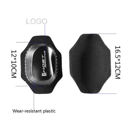 Knee Guard For Motorcycle Riding Protection Everyday Use - PVC wear-resistant knee slider with hook-loop backing for training, track days and daily riding