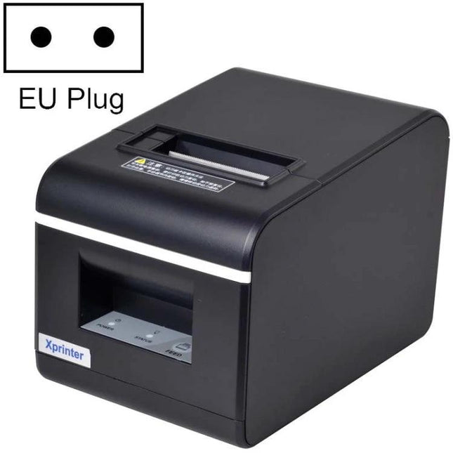 Xprinter 58mm Portable Thermal Receipt Printer for Business compact black thermal receipt printer showing front controls and paper slot