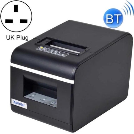 Xprinter 58mm Portable Thermal Receipt Printer for Business - compact black thermal receipt printer with Bluetooth and UK plug