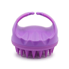 Brosse de lavage de cheveux ronde en silicone, brosse de massage multifonctionnelle pour cheveux secs et humides