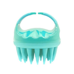 Brosse de lavage de cheveux ronde en silicone, brosse de massage multifonctionnelle pour cheveux secs et humides