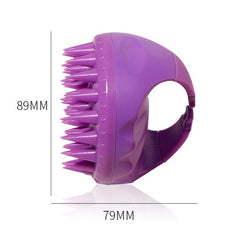 Silicone Scalp Massage Brush for Deep Cleaning and Foam Creation