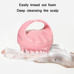 Silicone Scalp Massage Brush for Deep Cleaning and Foam Creation