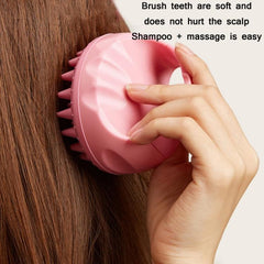 Silicone Scalp Massage Brush for Deep Cleaning and Foam Creation